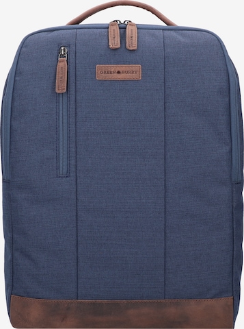 GREENBURRY Backpack 'Sydney' in Blue: front