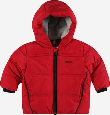 BOSS Kidswear - Chaqueta de entretiempo en rojo: frente