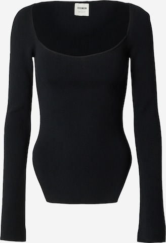 ABOUT YOU x Laura Giurcanu Sweater 'Carmen' in Black: front