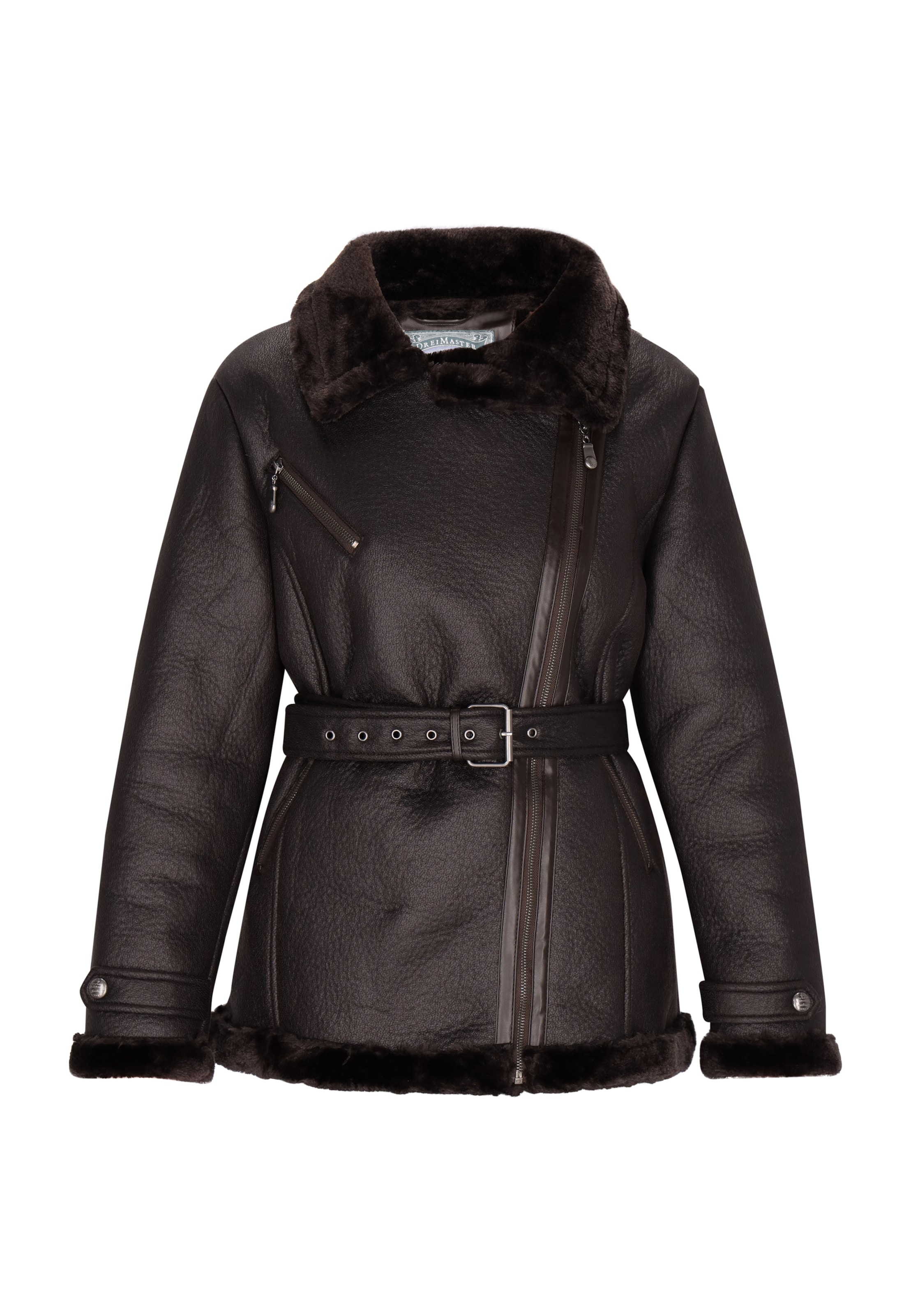 DreiMaster Vintage Tussenjas in Bruin: voorkant