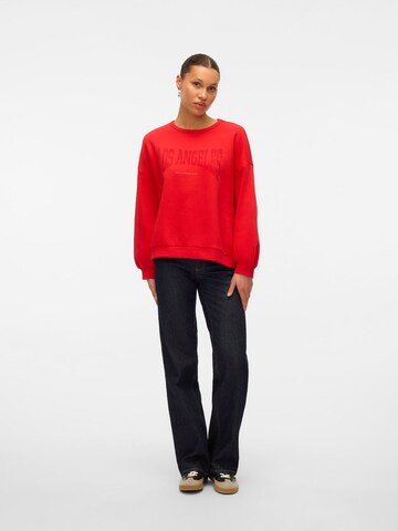 VERO MODA Sweatshirt 'VMMilla' i rød
