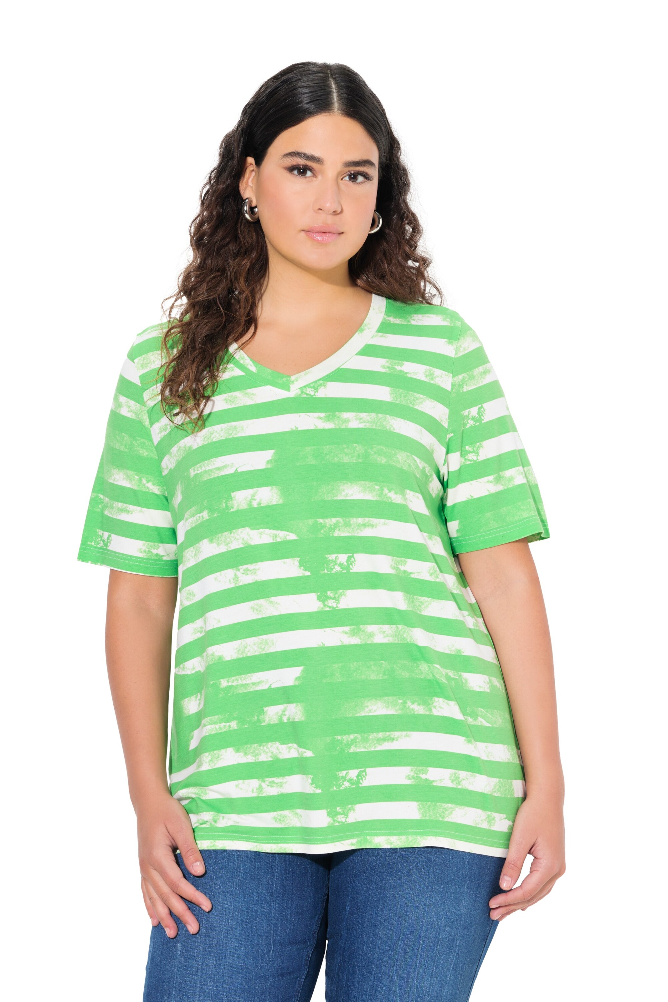 Ulla Popken Shirt in Groen: voorkant