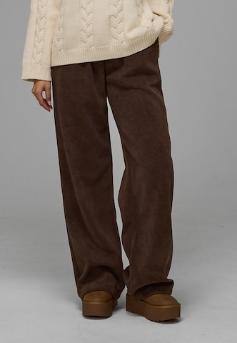 Regular Pantalon Estelou en marron : devant