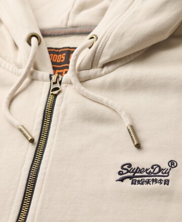 Superdry - Sudadera con cremallera 'Essential' en beige