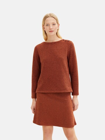 TOM TAILOR Sweater in Red