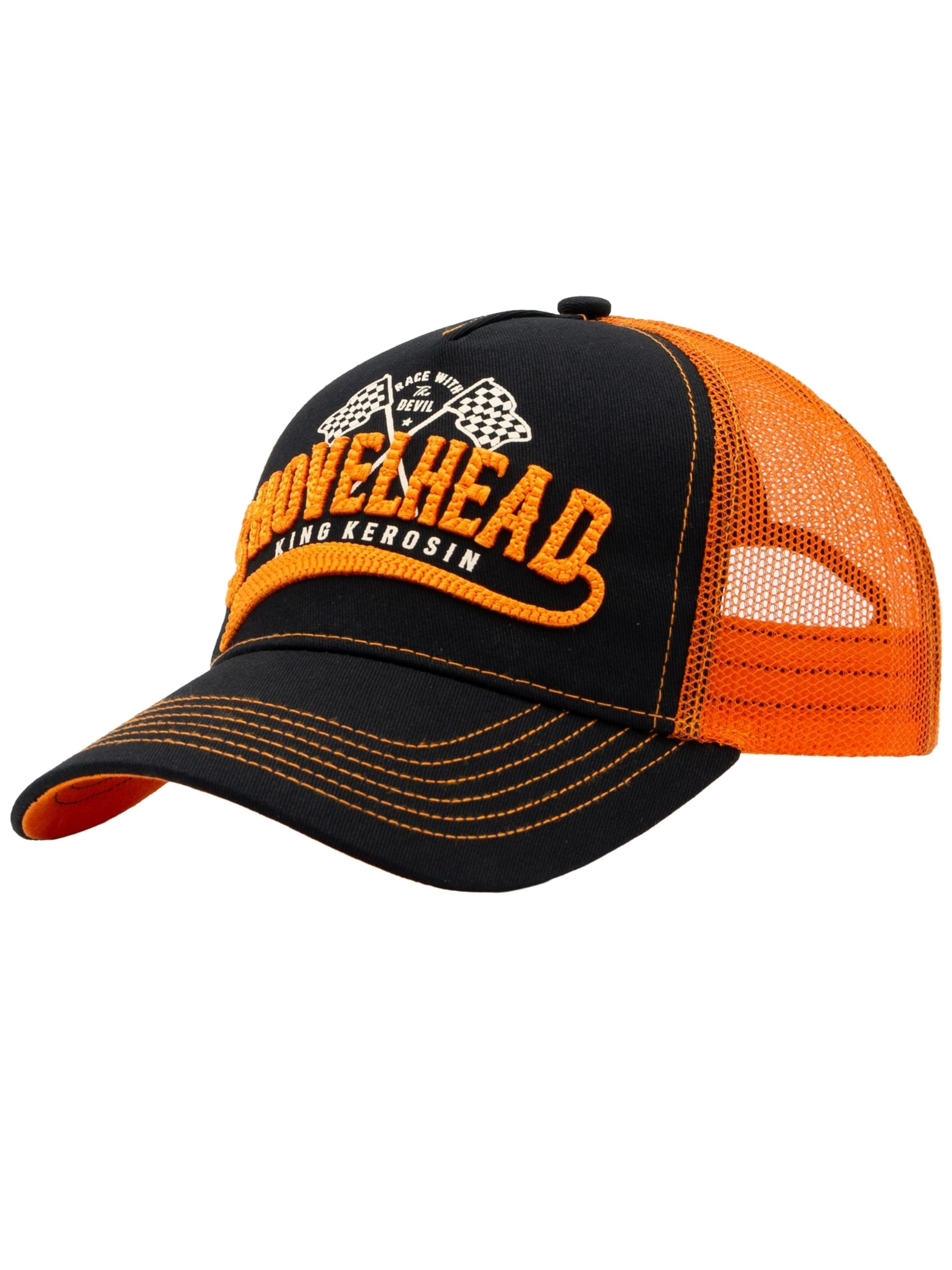 King Kerosin Cap 'Shovelhead' in Red: front