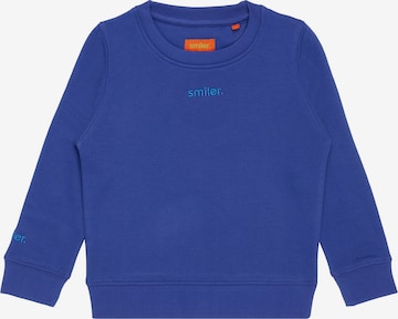 smiler. Sweatshirt in Blue: front