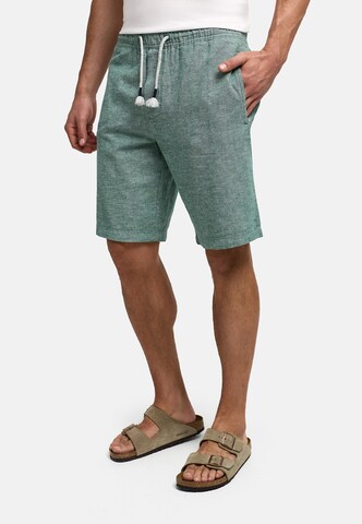 INDICODE JEANS Regular Chino 'Lino' in Groen