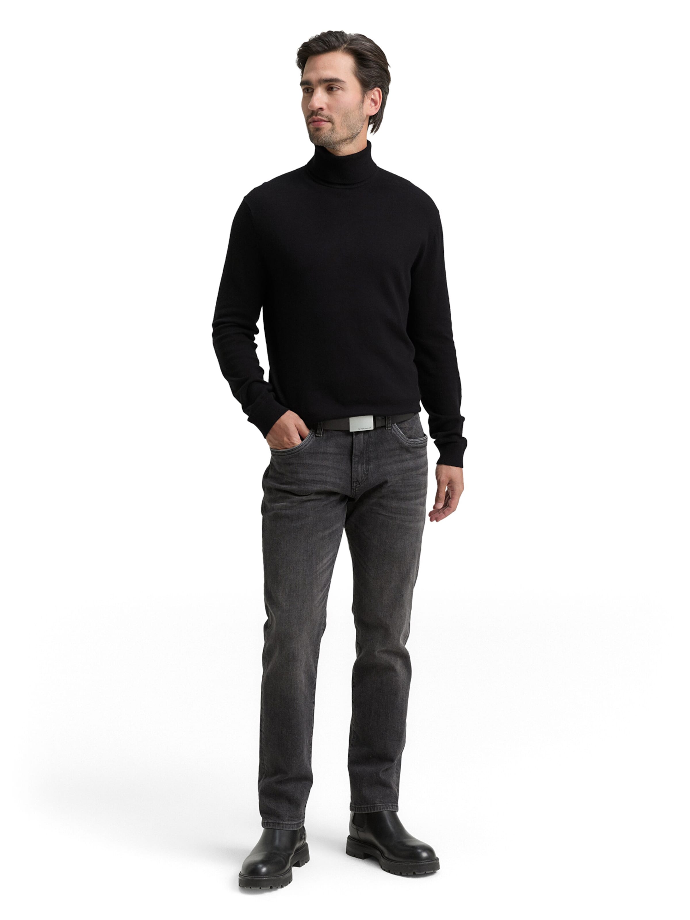 TOM TAILOR Pulóver - fekete