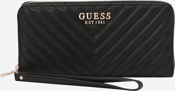 Portofel de la GUESS pe negru: față