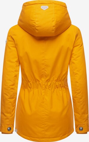 Ragwear Winter Jacket 'Monade' in Yellow