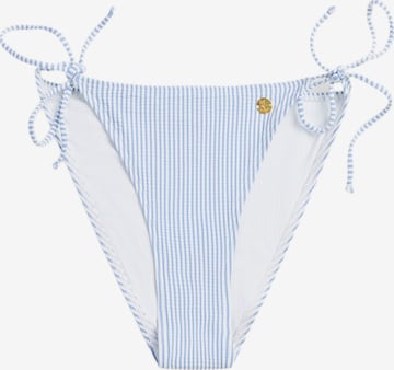 Seaside Bikini Bottoms 'Seersucker' in Blue: front
