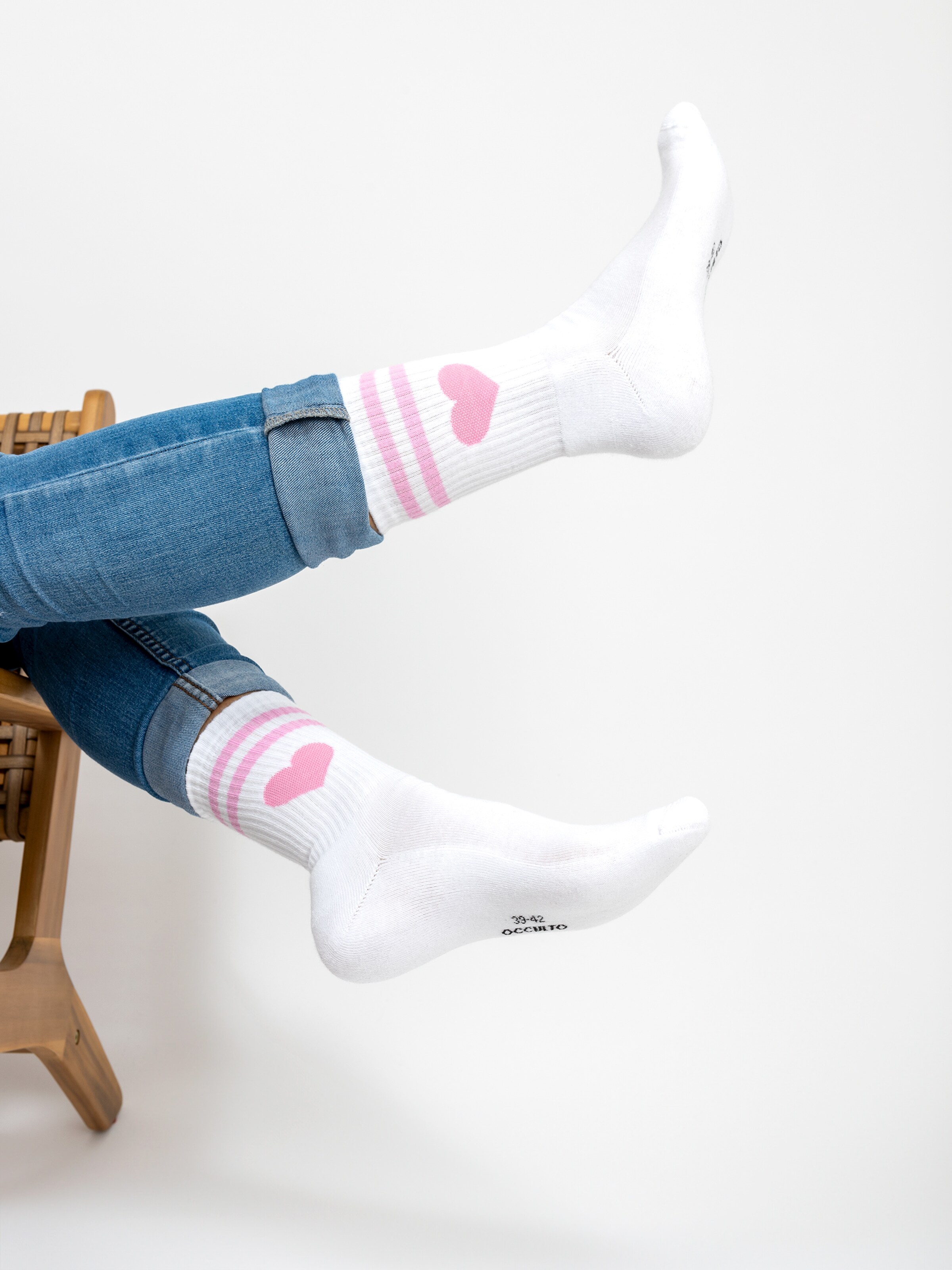 Occulto - Calcetines deportivos 'Venus' en blanco