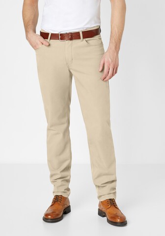 REDPOINT Regular Pants in Beige: front