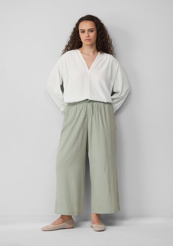 QS Wide leg Broek in Groen