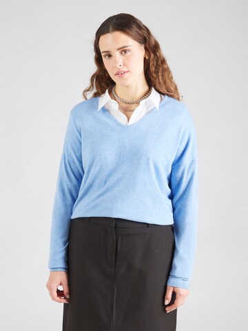 ONLY Carmakoma Pullover 'CARIBI' in Blau: Vorderseite