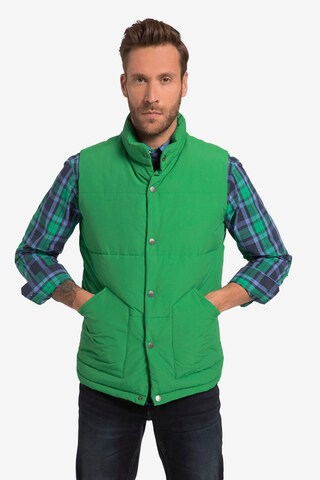 JP1880 Bodywarmer in Groen: voorkant