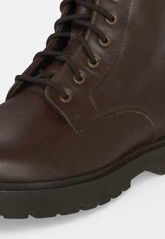BIRKENSTOCK Fűzős rövid szárú csizmák 'Highwood' - barna