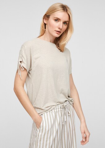 QS T-Shirt in Beige