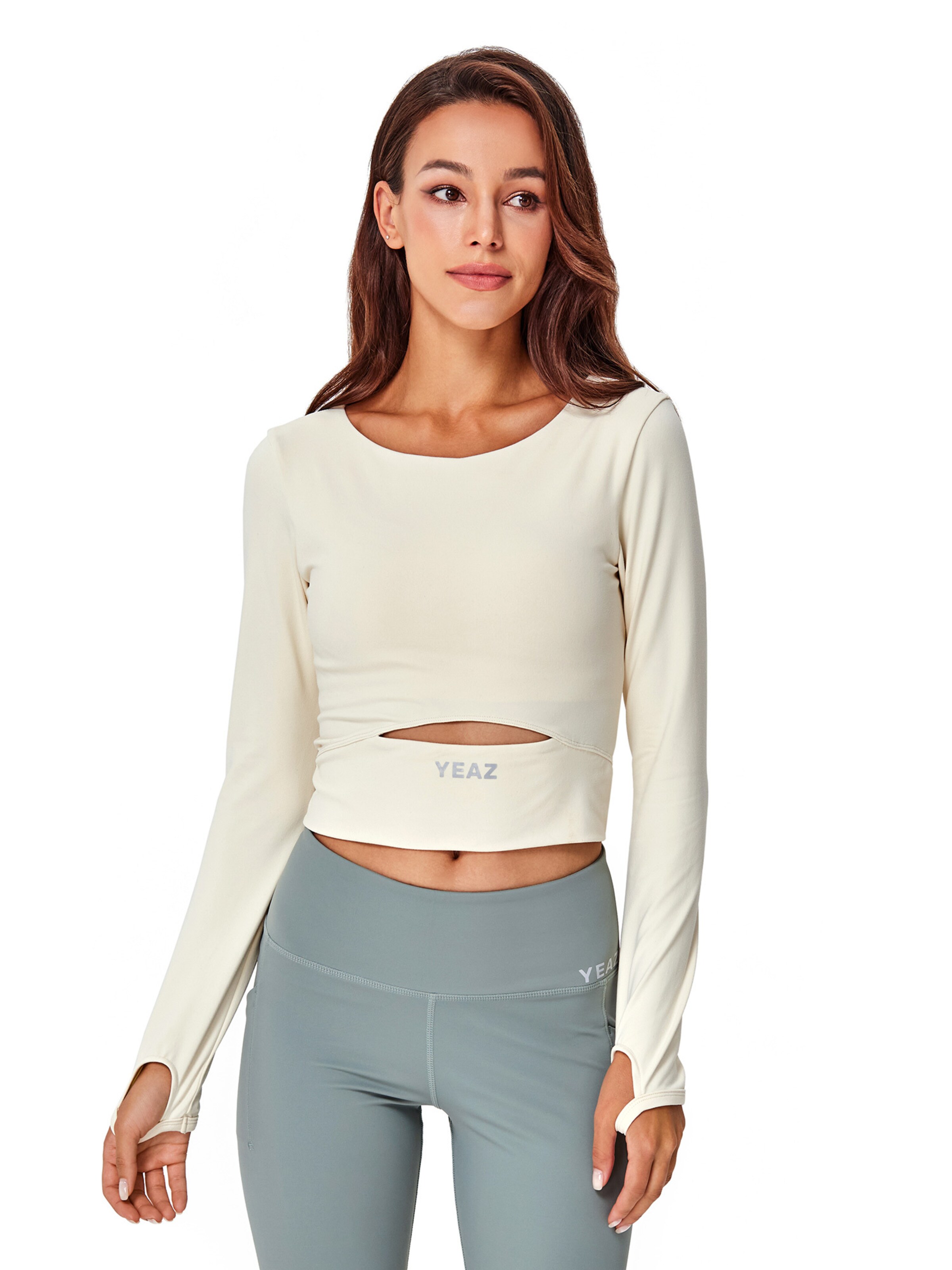 YEAZ Funkční tričko 'Revelation' – bílá: přední strana