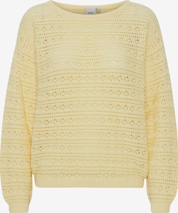 ICHI Sweater 'MARION' in Yellow: front