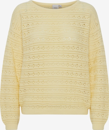 ICHI Sweater 'MARION' in Yellow: front