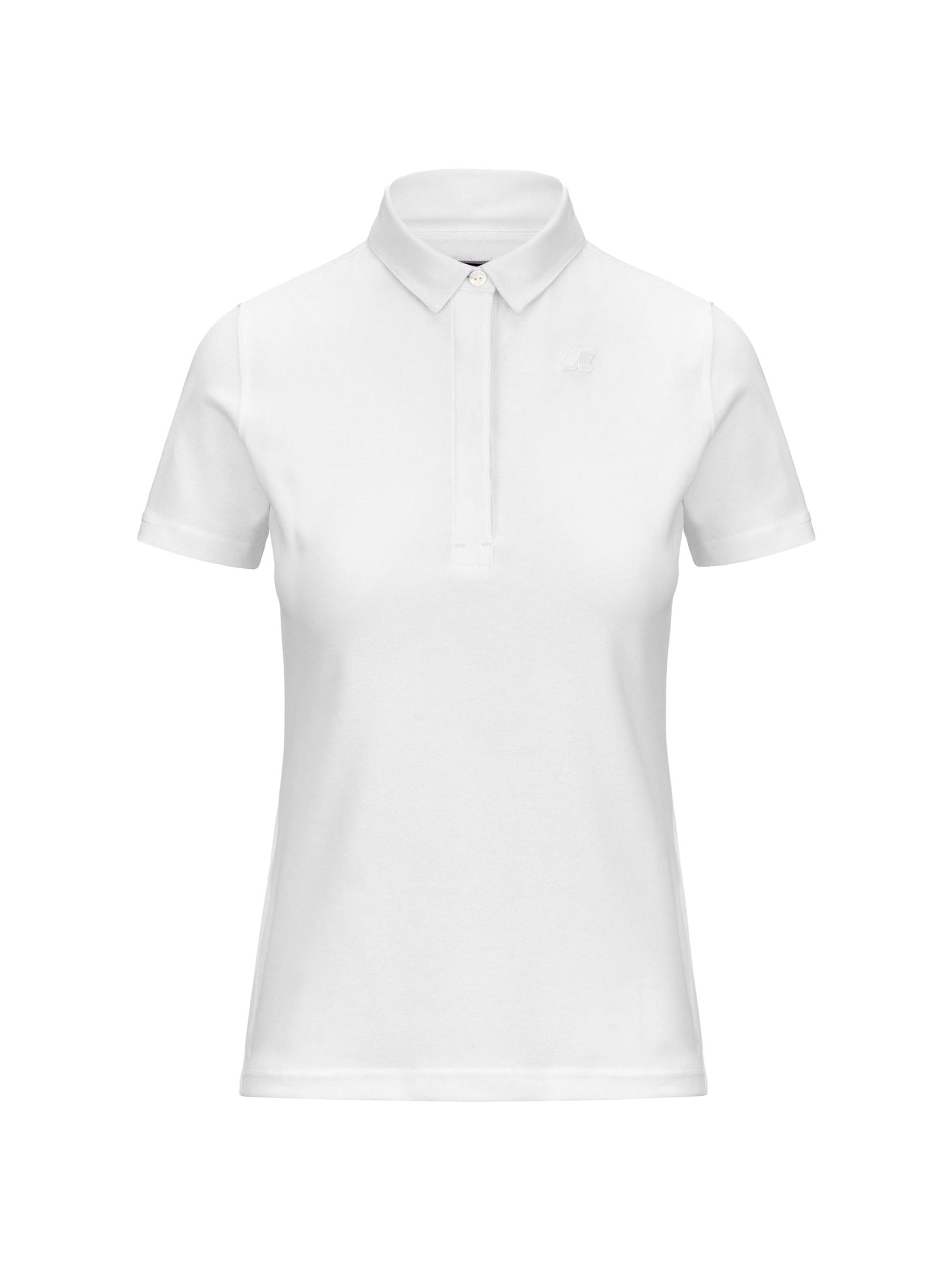 K-Way Shirt 'K-WAY AMDEA PIQUE SLIM T-Shirt e Polo' in Wit: voorkant