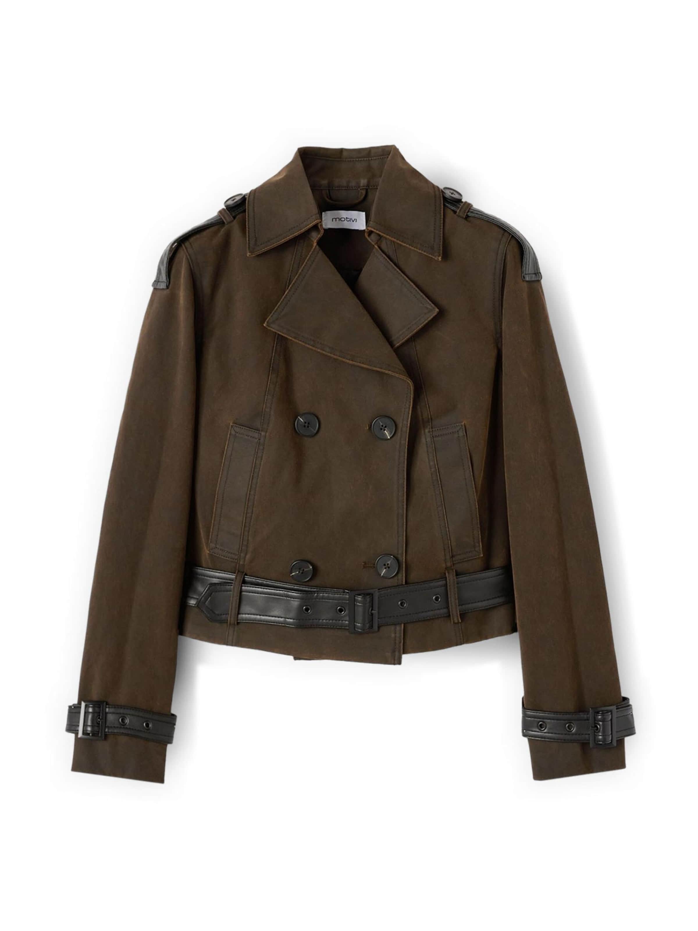 MOTIVI Tussenjas in Bruin: voorkant