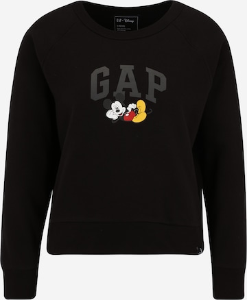 Sweat-shirt Gap Petite en noir : devant