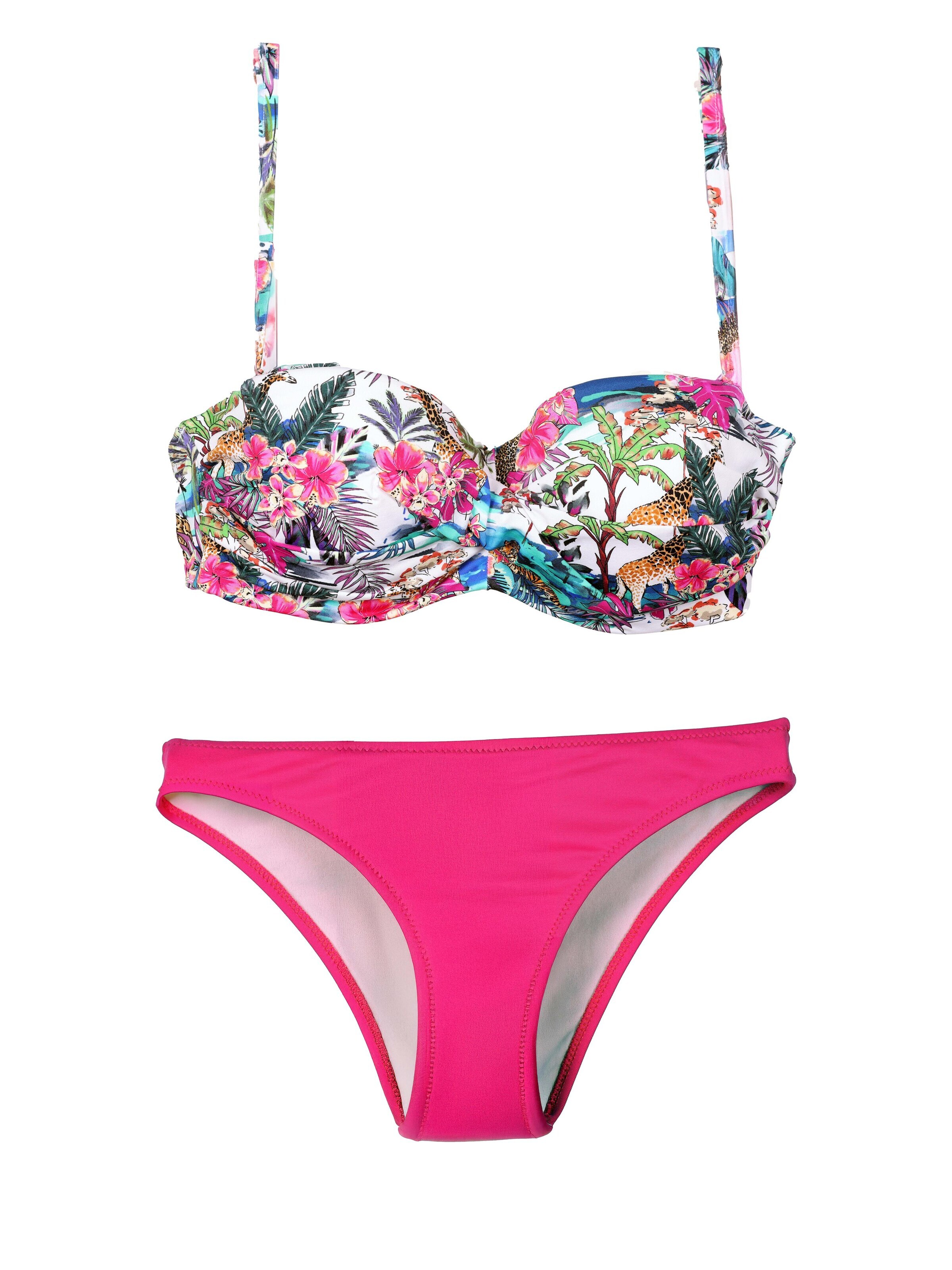 Lady EtnaBandeau Bikini 'Alice' - roza boja: prednji dio