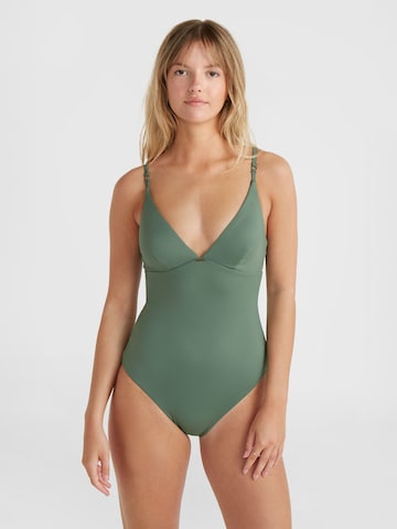 O'NEILL Triangle Swimsuit 'Sunset' in Green: front