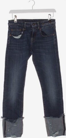 R13 Jeans in 25 in Blue: front