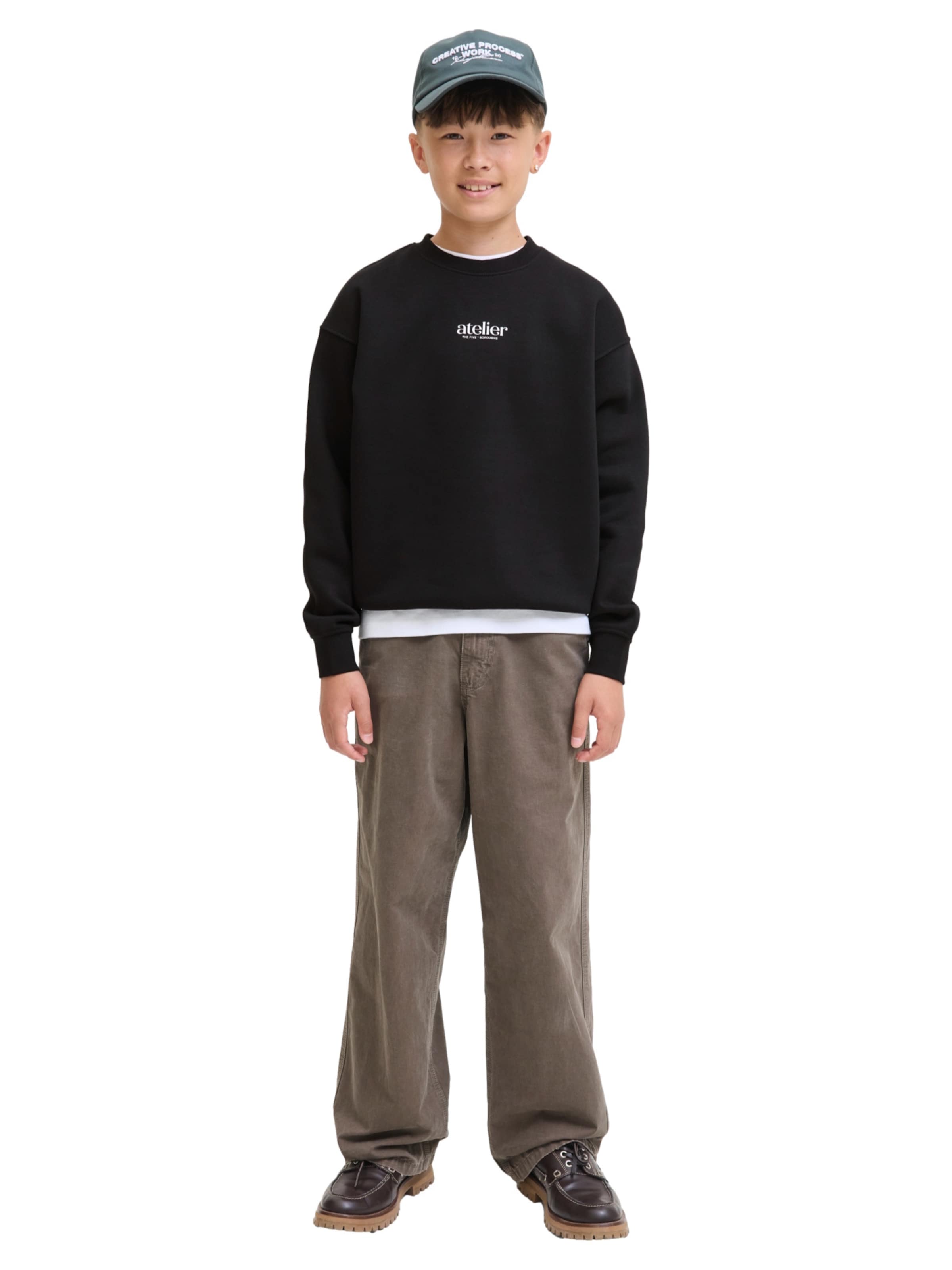 Jack & Jones Junior Sweatshirt 'Brooklyn' in Black