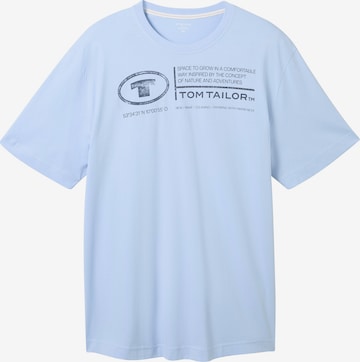 T-Shirt TOM TAILOR Men + en bleu : devant