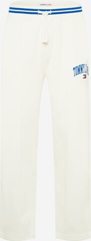 Loosefit Pantaloni di Tommy Jeans in bianco: frontale