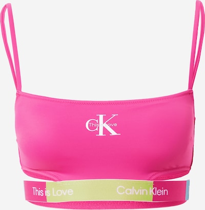 Calvin Klein Swimwear Bikinitop in aqua / apfel / pitaya / weiß, Produktansicht