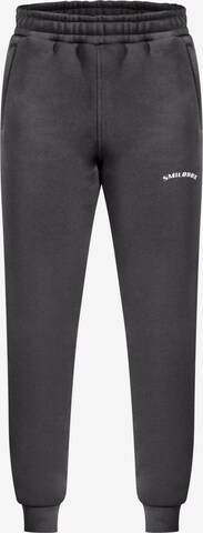 Smilodox Tapered Broek 'Lenny' in Grijs: voorkant