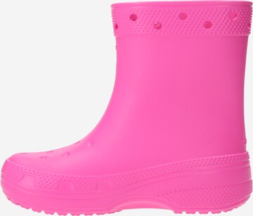 Stivale di gomma di Crocs in rosa