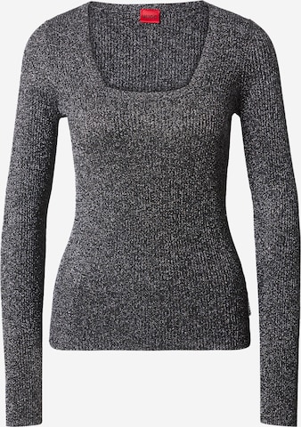 HUGO Sweater 'Sunessyn' in Grey: front