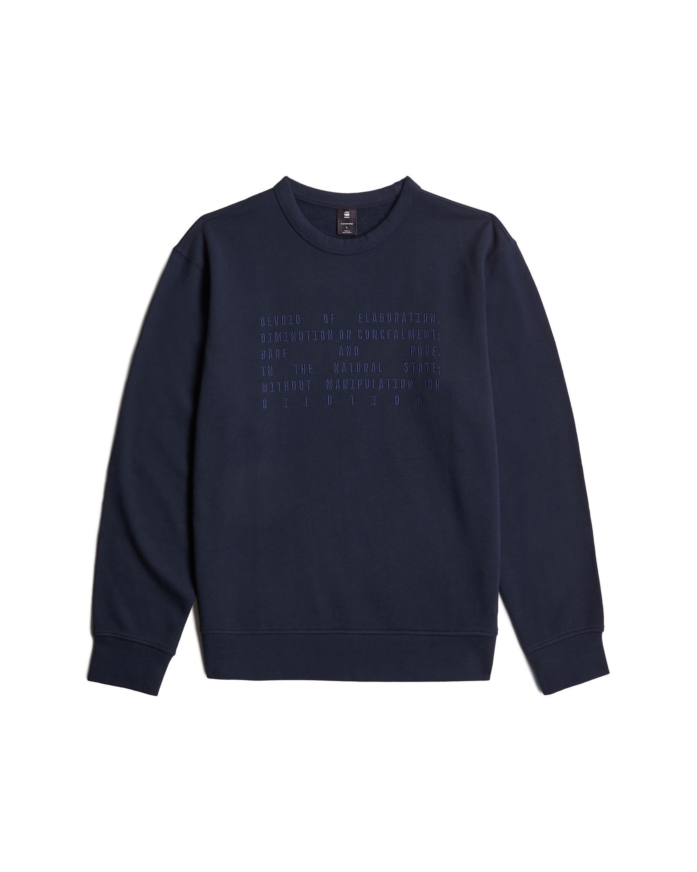 G-STAR Sweatshirt in Blau: Vorderseite