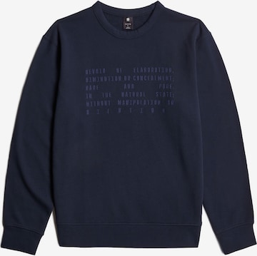 G-STAR Sweatshirt in Blau: Vorderseite