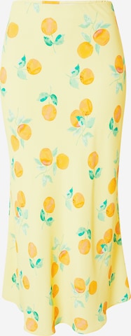 Fustă de la Nasty Gal pe galben: față