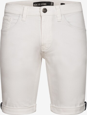 Regular Pantalon 'Villeurbanne' INDICODE JEANS en blanc : devant