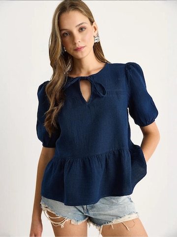 Chemisier Bianco Lucci en bleu