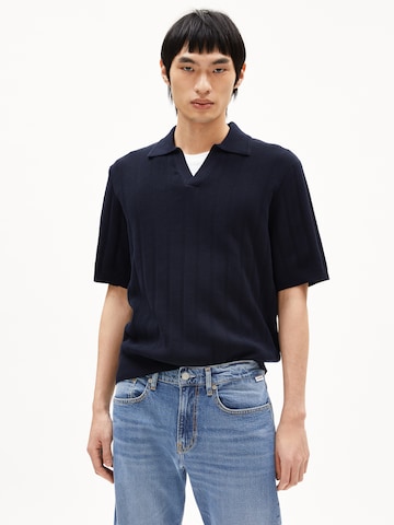 ARMEDANGELS Strickshirt AARVEN (GOTS) in Blau: Vorderseite