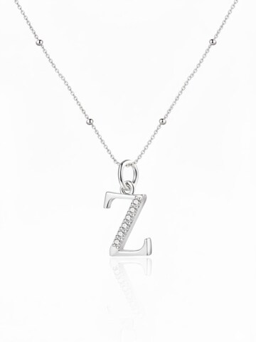 Collana 'Letter Z' di Hey Happiness in argento: frontale