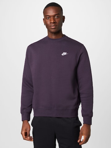 Nike Sportswear Regular fit Sweatshirt in Lila: voorkant