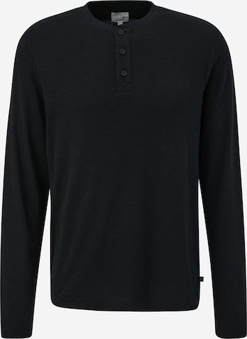 QS Shirt in Zwart: voorkant