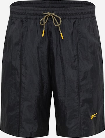 Regular Pantaloni sport de la Reebok pe negru: față