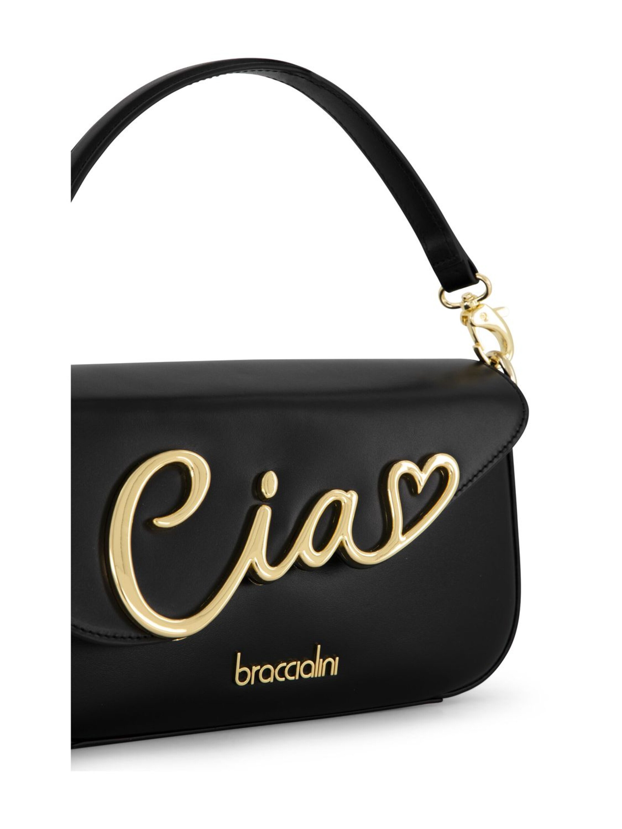 Borsa a spalla 'Ciao' di Braccialini in nero